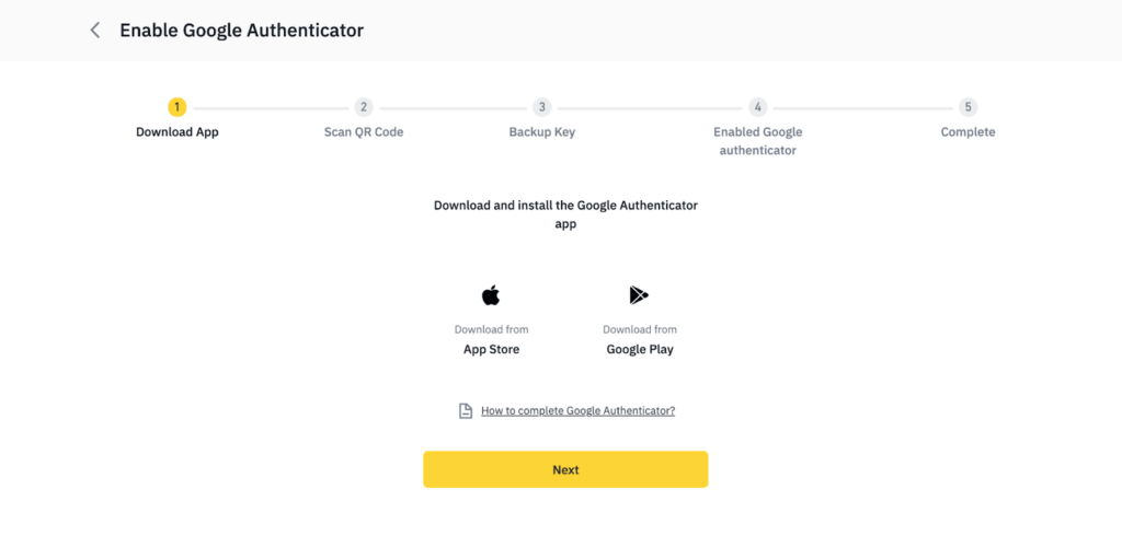 Binance 2FA