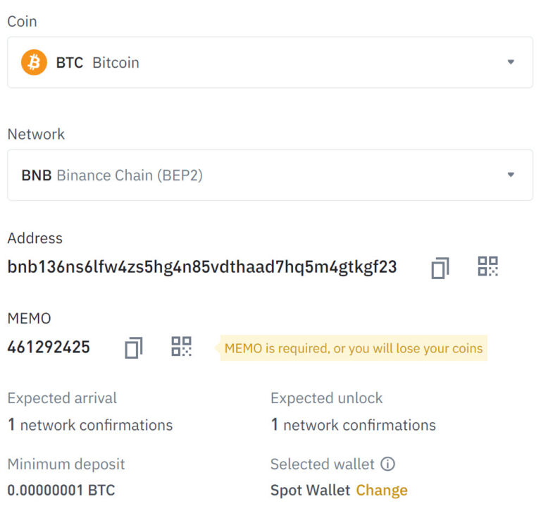 how do i deposit money in binance