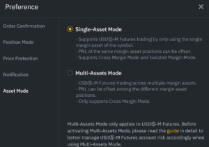 Isolated margin Binance