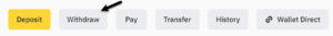 Withdraw wallet Binance
