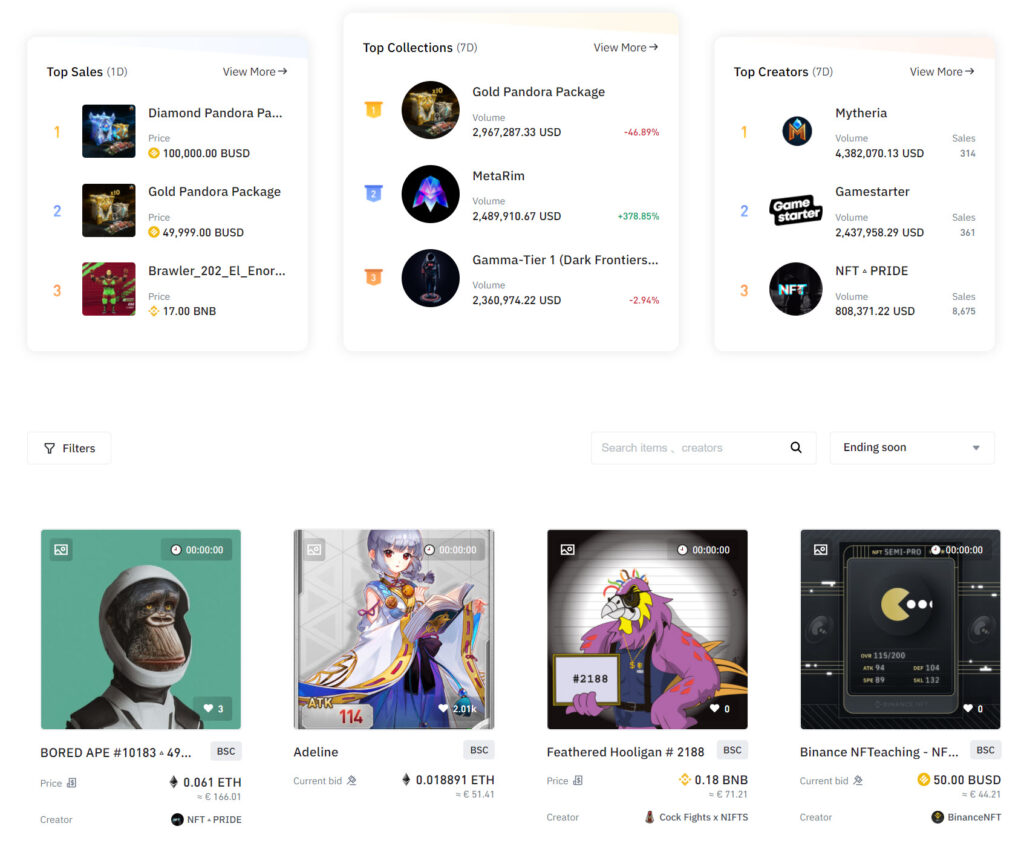 Binance NFT Marketplace