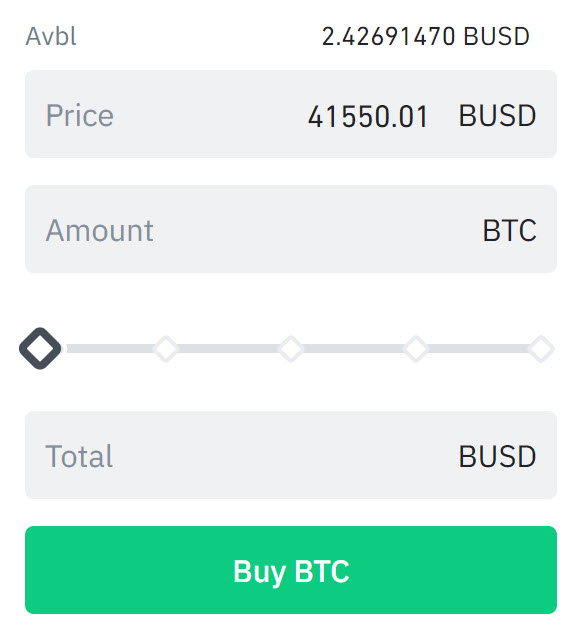 Order Binance